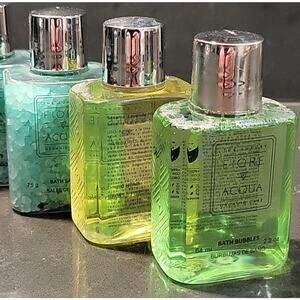 The Luxury Fiore Acqua Bubble Bath Salts Organic Care Set of 3 Aromatherapy